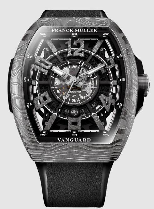Franck Muller Vanguard Damascus Steel Racing V 45 SC DT RCG SQT DAMAS BR (NR) Replica Watch
